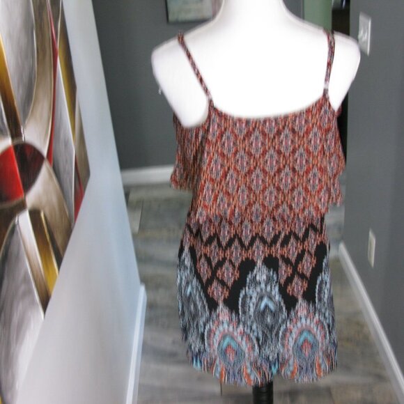 XHILARATION Boho Pattern Sleeveless Tunic/Dress Size Medium - Picture 7 of 8